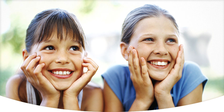 image of two kids